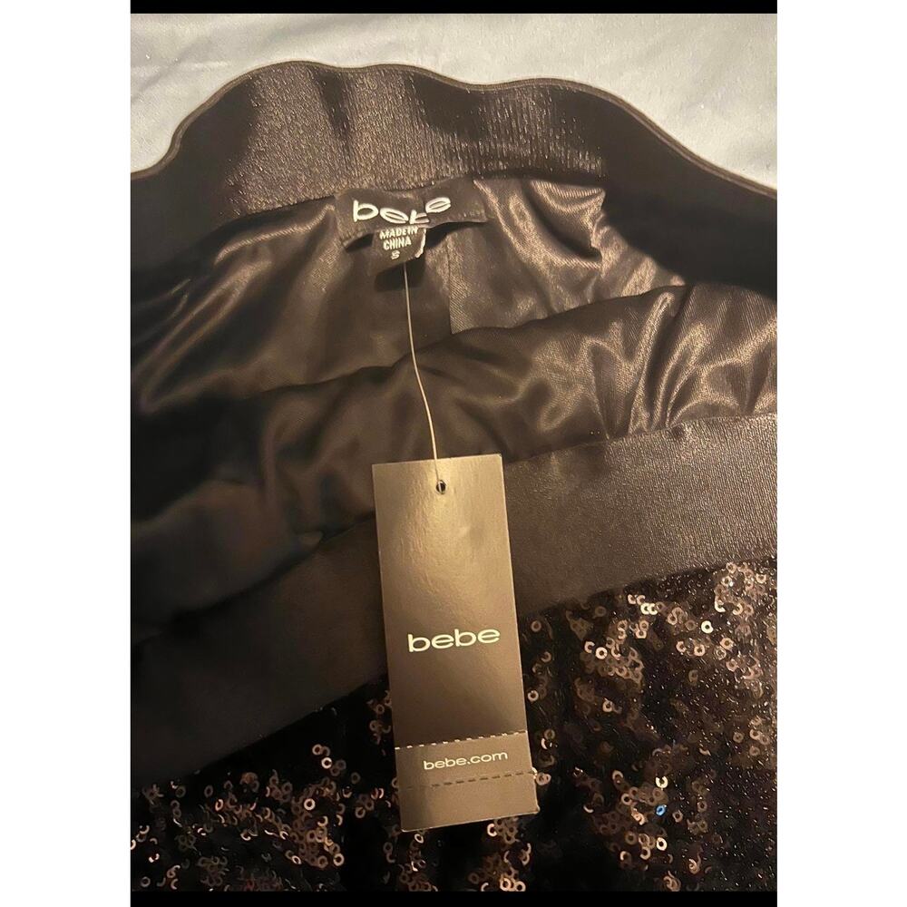 New Bebe black sequin cute party skirt size small - Picture 6 of 8